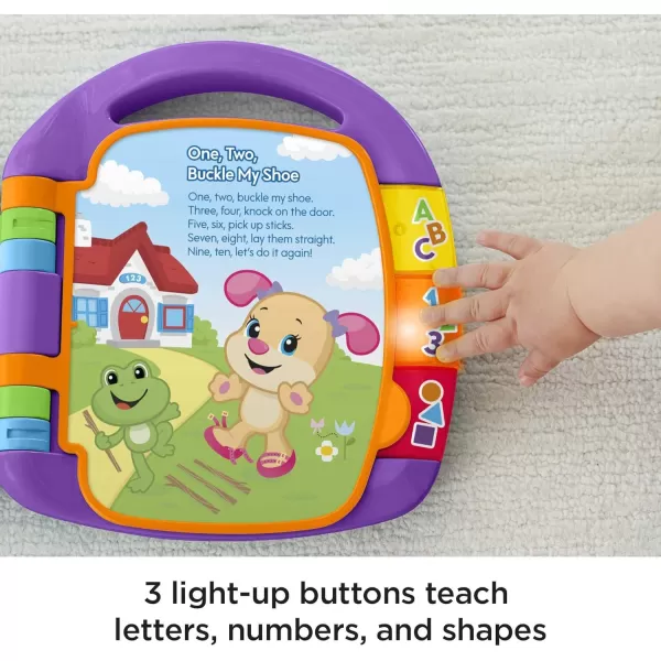 FisherPrice Laugh amp Learn Musical Baby Toy Storybook Rhymes Electronic Learning Book With Lights amp Songs For Ages 6 MonthsFisherPrice Laugh amp Learn Musical Baby Toy Storybook Rhymes Electronic Learning Book With Lights amp Songs For Ages 6 Months