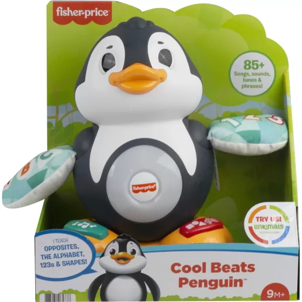 FisherPrice Linkimals Learning Toy Cool Beats Penguin With Interactive Music amp Lights For Infants And Toddlers Ages 9 Months  1063 x 543 x 972 inchesFisherPrice Linkimals Learning Toy Cool Beats Penguin With Interactive Music amp Lights For Infants And Toddlers Ages 9 Months  1063 x 543 x 972 inches