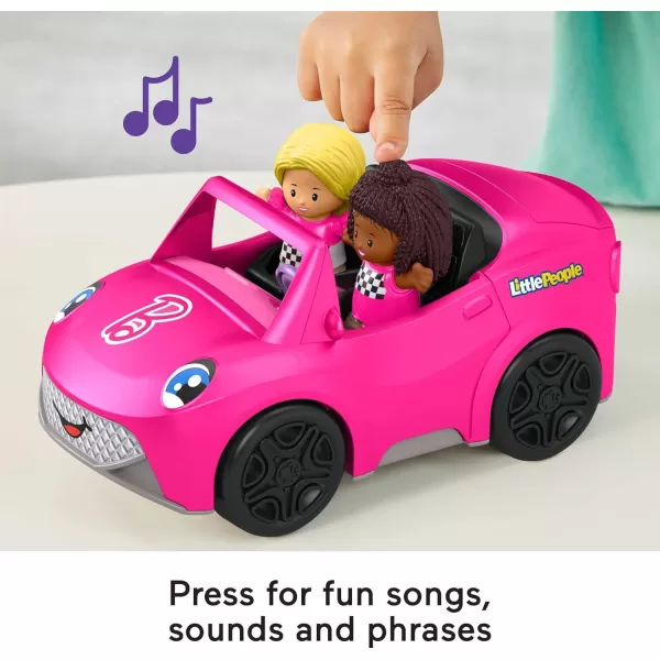 FisherPrice Little People Barbie Toddler Toy Car Convertible with Music Sounds amp 2 Figures for Pretend Play Ages 18 MonthsFisherPrice Little People Barbie Toddler Toy Car Convertible with Music Sounds amp 2 Figures for Pretend Play Ages 18 Months