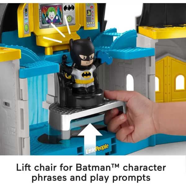 FisherPrice Little People DC Super Friends Batman Toy Deluxe Batcave Playset with Lights Sounds amp 4 Figures for Toddlers Ages 18 Months Amazon ExclusiveDeluxe Batcave  Crime Fighting Gift Set