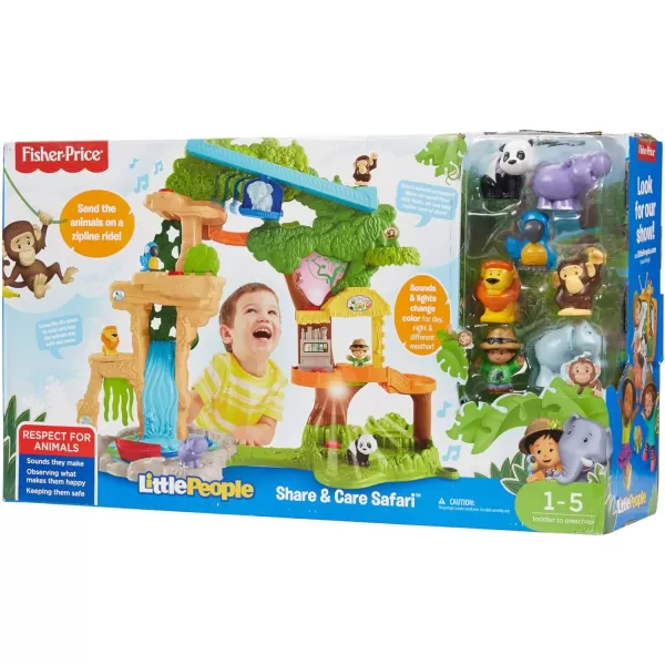 FisherPrice Little People Toddler Playset Share amp Care Safari 2Ft Tall Toy with Lights Sounds amp 7 Figures for Ages 1 years Amazon ExclusiveFisherPrice Little People Toddler Playset Share amp Care Safari 2Ft Tall Toy with Lights Sounds amp 7 Figures for Ages 1 years Amazon Exclusive