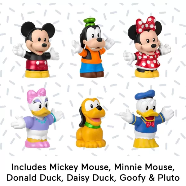 FisherPrice Little People Toddler Toys Disney 100 Mickey amp Friends Figure Pack with 6 Characters for Ages 18 MonthsFisherPrice Little People Toddler Toys Disney 100 Mickey amp Friends Figure Pack with 6 Characters for Ages 18 Months