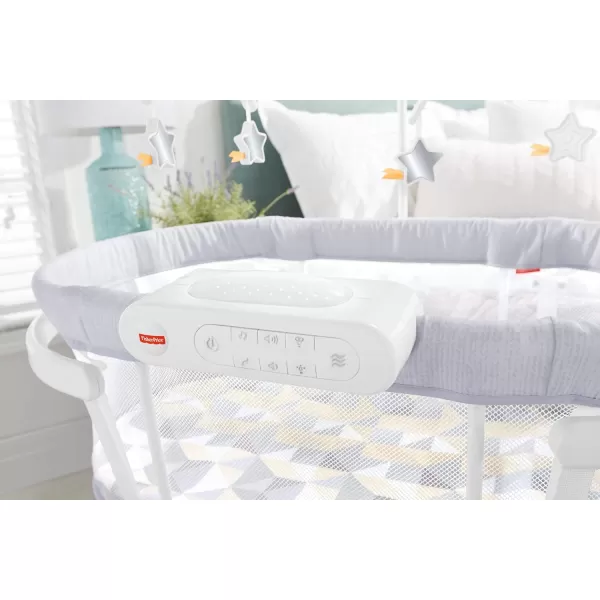 FisherPrice Soothing Motions Bassinet with Smart Connect  Swaying Newborn and Infant Bassinet with Soothing Features Controlled by Smart DeviceFisherPrice Soothing Motions Bassinet with Smart Connect  Swaying Newborn and Infant Bassinet with Soothing Features Controlled by Smart Device