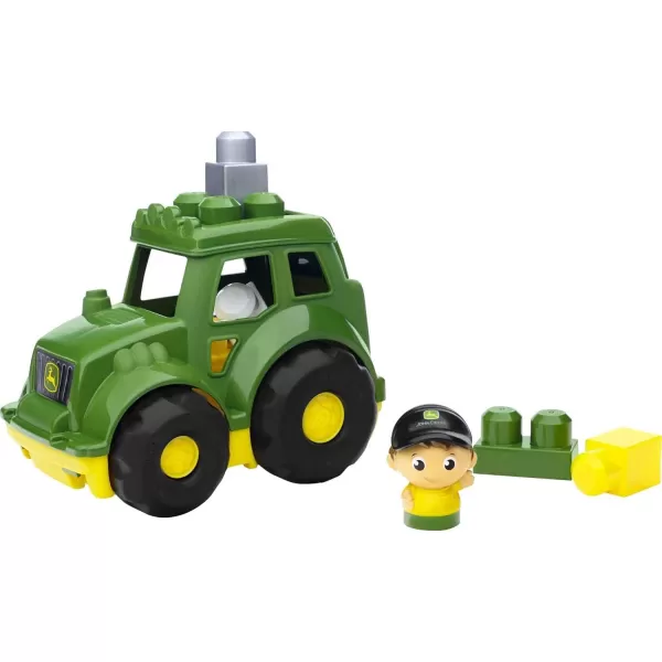 MEGA BLOKS Cat Building Blocks Toy Fisher Price Lil Dump Truck With 7 Pieces 1 Figure Yellow Gift Ideas For KidsJohn Deere Lil Tractor