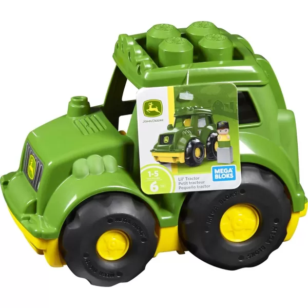 MEGA BLOKS Cat Building Blocks Toy Fisher Price Lil Dump Truck With 7 Pieces 1 Figure Yellow Gift Ideas For KidsJohn Deere Lil Tractor