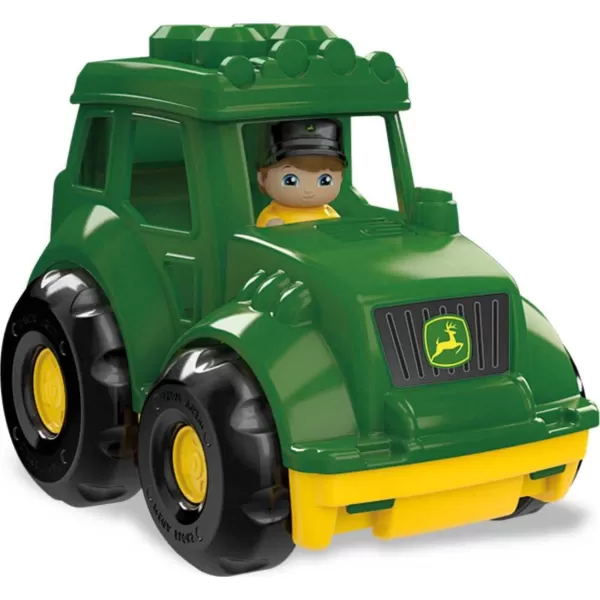 MEGA BLOKS Cat Building Blocks Toy Fisher Price Lil Dump Truck With 7 Pieces 1 Figure Yellow Gift Ideas For KidsJohn Deere Lil Tractor