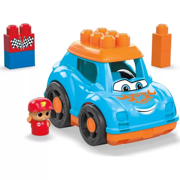 MEGA BLOKS FisherPrice Toddler Building Blocks Freddy Fire Truck with 6 Pieces and Storage 1 Figure Red Toy Car Gift Ideas for KidsRicky Race Car