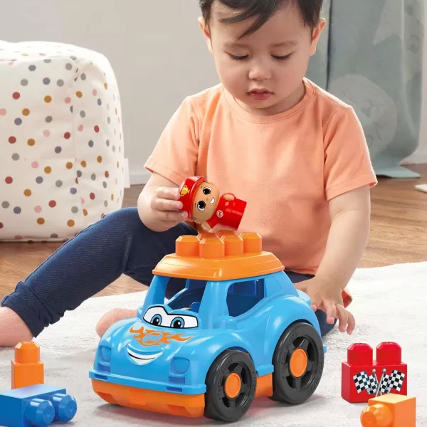 MEGA BLOKS FisherPrice Toddler Building Blocks Freddy Fire Truck with 6 Pieces and Storage 1 Figure Red Toy Car Gift Ideas for KidsRicky Race Car