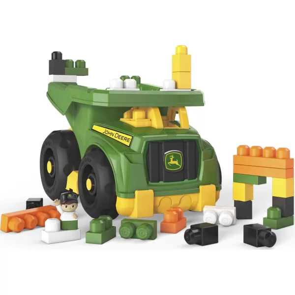 MEGA BLOKS John Deere Toddler Blocks Building Toy Dump Truck with 25 Pieces 1 Figure Green FisherPrice Gift Ideas for KidsMEGA BLOKS John Deere Toddler Blocks Building Toy Dump Truck with 25 Pieces 1 Figure Green FisherPrice Gift Ideas for Kids