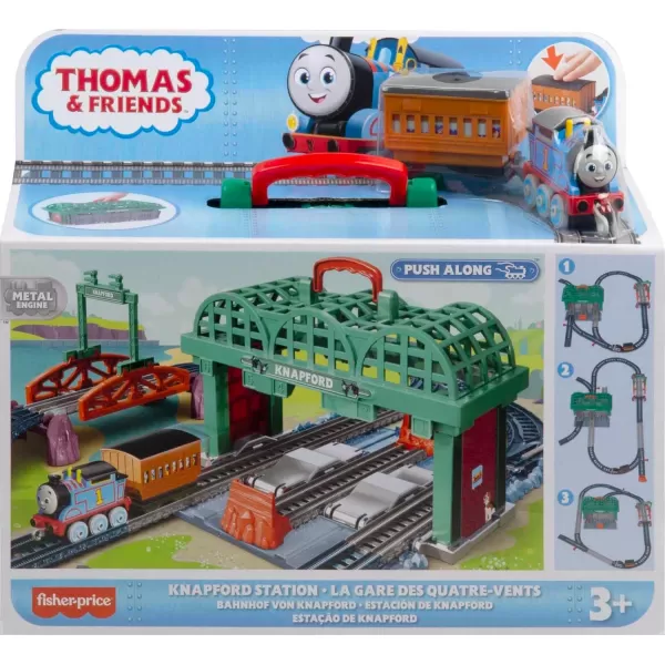 Thomas amp Friends Diecast Train amp Track Set Knapford Station 2In1 Playset amp Storage Case For Preschool Kids Ages 3 YearsThomas amp Friends Diecast Train amp Track Set Knapford Station 2In1 Playset amp Storage Case For Preschool Kids Ages 3 Years