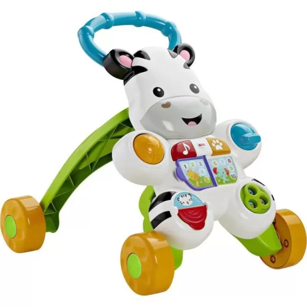 FisherPrice Baby Learning Toy Learn With Me Zebra Walker With Music Lights And Fine Motor Activities For Ages 6 MonthsStandard Packaging