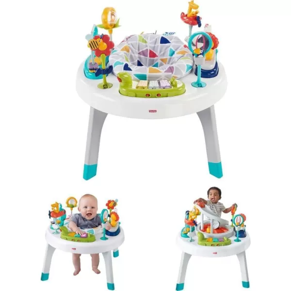 FisherPrice Baby to Toddler Learning Toy 2in1 Like a Boss Activity Center and Play Table with Lights Music and SoundsSafari