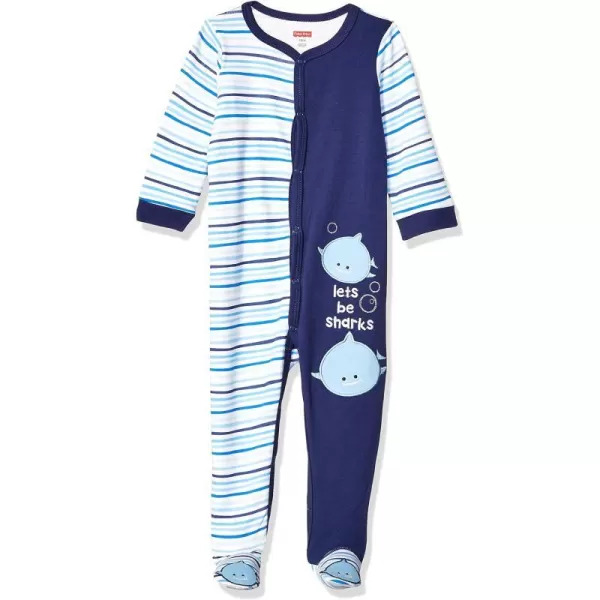 FisherPrice Embroidered OnePiece CoverallNautical Blue