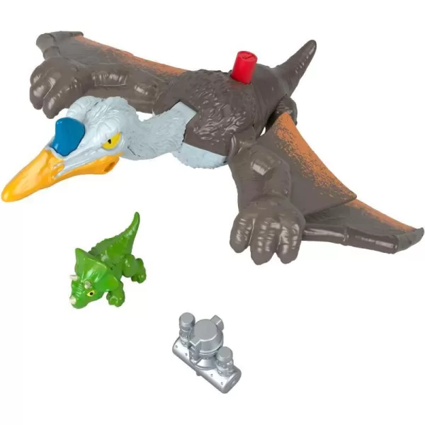 FisherPrice Imaginext Jurassic World Dominion Dinosaur Toy Soaring Quetzal with Triceratops amp Accessory 3Piece Preschool Set 3 YearsFisherPrice Imaginext Jurassic World Dominion Dinosaur Toy Soaring Quetzal with Triceratops amp Accessory 3Piece Preschool Set 3 Years