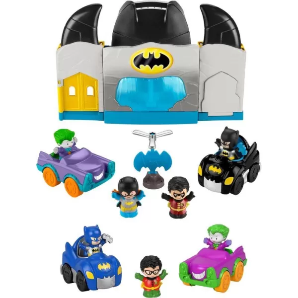 FisherPrice Little People DC Super Friends Batman Toy Deluxe Batcave Playset with Lights Sounds amp 4 Figures for Toddlers Ages 18 Months Amazon ExclusiveDeluxe Batcave  Crime Fighting Gift Set