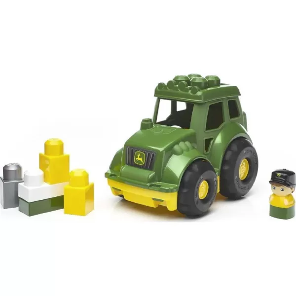 MEGA BLOKS Cat Building Blocks Toy Fisher Price Lil Dump Truck With 7 Pieces 1 Figure Yellow Gift Ideas For KidsJohn Deere Lil Tractor