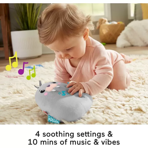 FisherPrice Baby Infant Sound Machine Chill Vibes Walrus Soother Plush Baby Toy with Music Vibrationsnbspamp Customizable SettingsWalrus