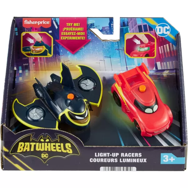 FisherPrice DC Batwheels LightUp 155 Scale Toy Cars 2Pack Redbird and Batwing Preschool Pretend Play Ages 3 YearsFisherPrice DC Batwheels LightUp 155 Scale Toy Cars 2Pack Redbird and Batwing Preschool Pretend Play Ages 3 Years