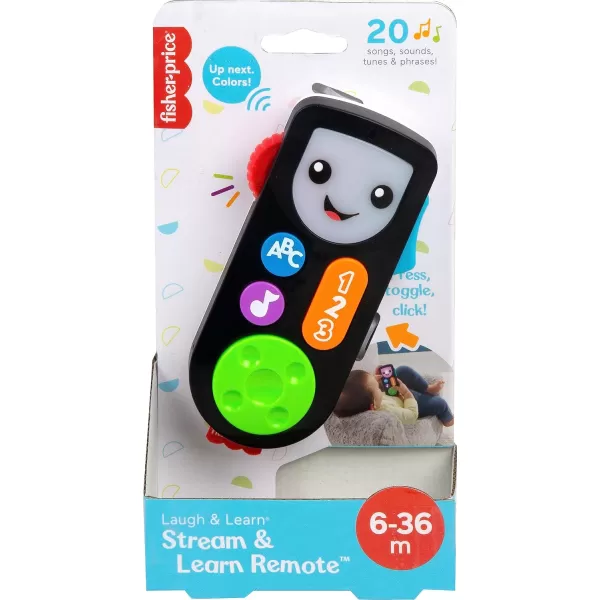 FisherPrice Laugh amp Learn Baby amp Toddler Toy Stream amp Learn Remote Pretend Tv Control With Music amp Lights For Ages 6 MonthsFisherPrice Laugh amp Learn Baby amp Toddler Toy Stream amp Learn Remote Pretend Tv Control With Music amp Lights For Ages 6 Months