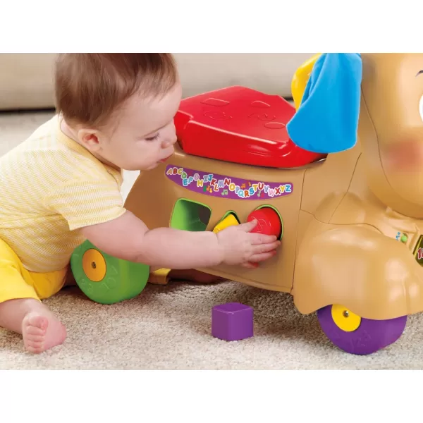 FisherPrice Laugh amp Learn Musical Baby Walker StrideToRide Puppy RideOn Toy With Lights Songs amp Blocks For Infant To ToddlerFisherPrice Laugh amp Learn Musical Baby Walker StrideToRide Puppy RideOn Toy With Lights Songs amp Blocks For Infant To Toddler