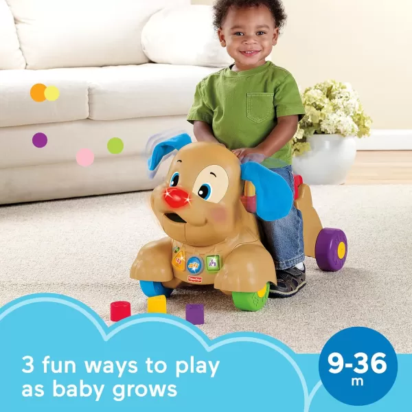 FisherPrice Laugh amp Learn Musical Baby Walker StrideToRide Puppy RideOn Toy With Lights Songs amp Blocks For Infant To ToddlerFisherPrice Laugh amp Learn Musical Baby Walker StrideToRide Puppy RideOn Toy With Lights Songs amp Blocks For Infant To Toddler