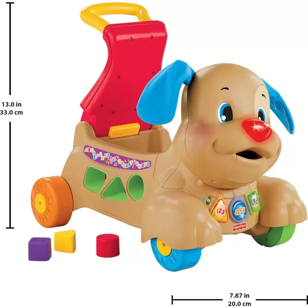 FisherPrice Laugh amp Learn Musical Baby Walker StrideToRide Puppy RideOn Toy With Lights Songs amp Blocks For Infant To ToddlerFisherPrice Laugh amp Learn Musical Baby Walker StrideToRide Puppy RideOn Toy With Lights Songs amp Blocks For Infant To Toddler