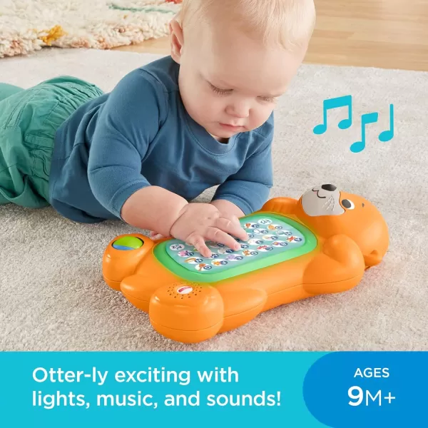 FisherPrice Linkimals Baby Learning Toy A To Z Otter Keyboard With Interactive Music And Lights For Infants And ToddlersFisherPrice Linkimals Baby Learning Toy A To Z Otter Keyboard With Interactive Music And Lights For Infants And Toddlers