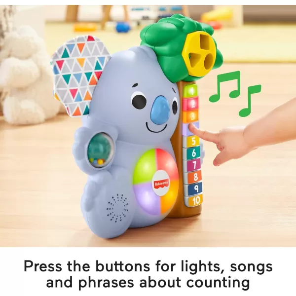 FisherPrice Linkimals Baby Learning Toy Counting Koala With Interactive Lights And Music For Ages 9 MonthsFisherPrice Linkimals Baby Learning Toy Counting Koala With Interactive Lights And Music For Ages 9 Months