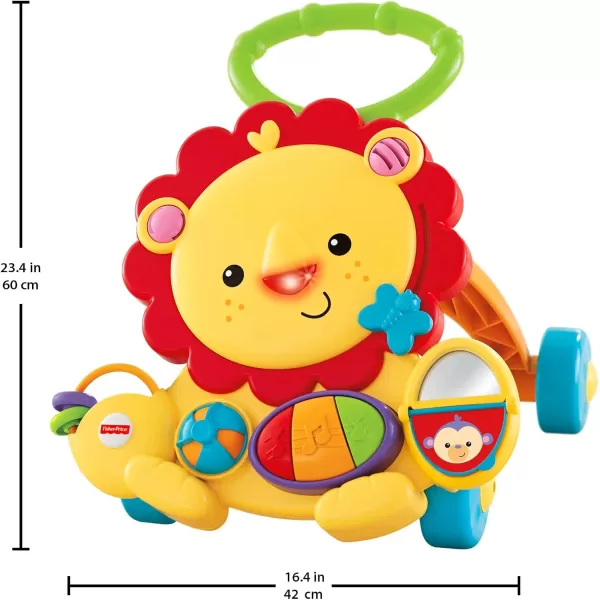 FisherPrice Musical Lion Walker baby push toy with music and activities for infants and toddlersStandard Standard Packaging