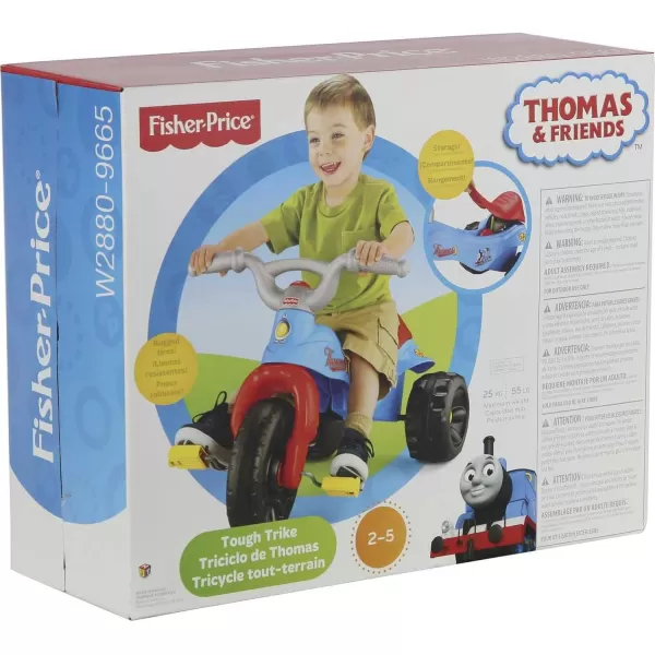 FisherPrice Thomas amp Friends Toddler Tricycle Tough Trike Bike with Handlebar Grips and Storage for Preschool Kids LargeThomas