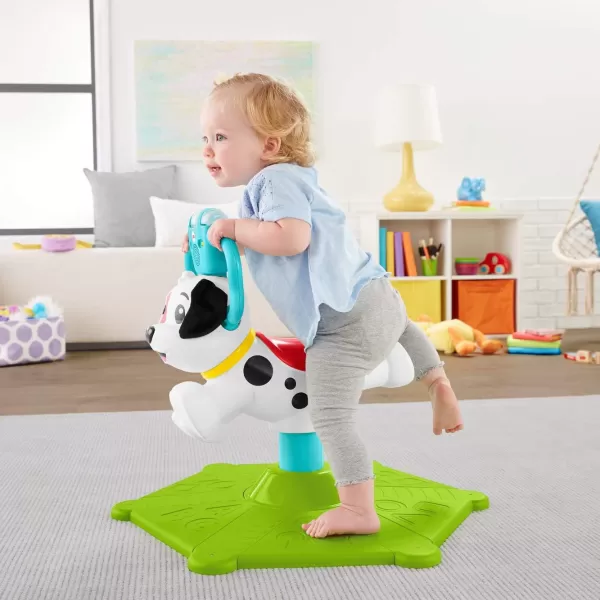 FisherPrice Toddler RideOn Learning Toy Bounce and Spin Puppy Stationary Musical Bouncer for Babies and Toddlers Ages 12 MonthsFisherPrice Toddler RideOn Learning Toy Bounce and Spin Puppy Stationary Musical Bouncer for Babies and Toddlers Ages 12 Months