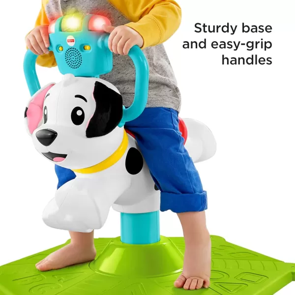 FisherPrice Toddler RideOn Learning Toy Bounce and Spin Puppy Stationary Musical Bouncer for Babies and Toddlers Ages 12 MonthsFisherPrice Toddler RideOn Learning Toy Bounce and Spin Puppy Stationary Musical Bouncer for Babies and Toddlers Ages 12 Months