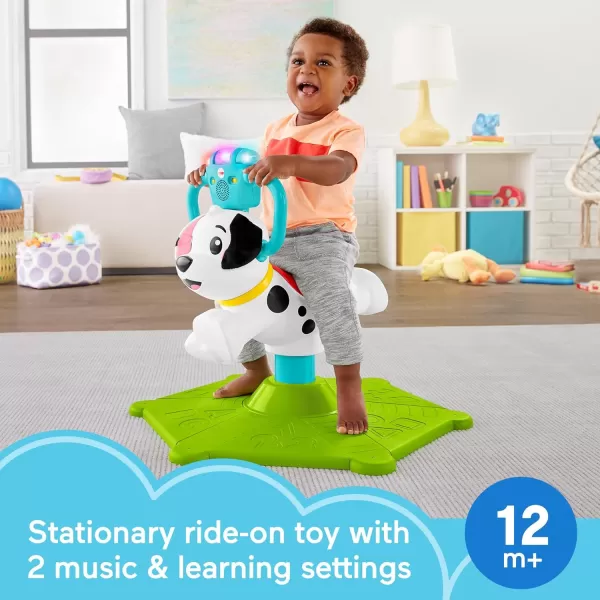 FisherPrice Toddler RideOn Learning Toy Bounce and Spin Puppy Stationary Musical Bouncer for Babies and Toddlers Ages 12 MonthsFisherPrice Toddler RideOn Learning Toy Bounce and Spin Puppy Stationary Musical Bouncer for Babies and Toddlers Ages 12 Months