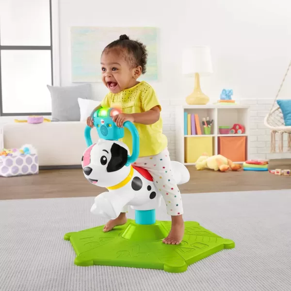 FisherPrice Toddler RideOn Learning Toy Bounce and Spin Puppy Stationary Musical Bouncer for Babies and Toddlers Ages 12 MonthsFisherPrice Toddler RideOn Learning Toy Bounce and Spin Puppy Stationary Musical Bouncer for Babies and Toddlers Ages 12 Months