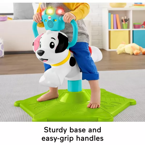 FisherPrice Toddler RideOn Learning Toy Bounce and Spin Puppy Stationary Musical Bouncer for Babies and Toddlers Ages 12 MonthsFisherPrice Toddler RideOn Learning Toy Bounce and Spin Puppy Stationary Musical Bouncer for Babies and Toddlers Ages 12 Months