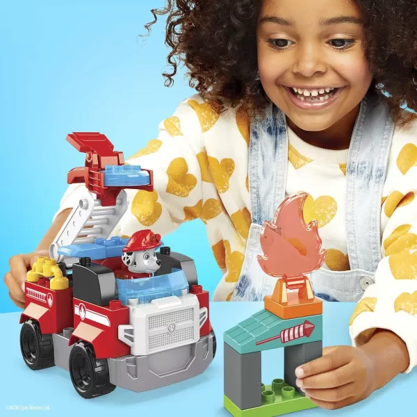 MEGA BLOKS Paw Patrol Marshalls City Fire Rescue Toy Building Set With 32 Jr Bricks Marshall and Zuma Figures Gift Set For Boys and Girls Ages 3MEGA BLOKS Paw Patrol Marshalls City Fire Rescue Toy Building Set With 32 Jr Bricks Marshall and Zuma Figures Gift Set For Boys and Girls Ages 3