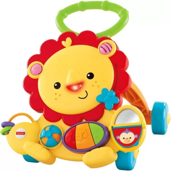 FisherPrice Musical Lion Walker baby push toy with music and activities for infants and toddlersStandard Standard Packaging