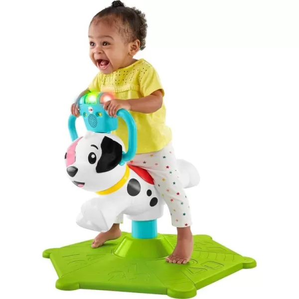 FisherPrice Toddler RideOn Learning Toy Bounce and Spin Puppy Stationary Musical Bouncer for Babies and Toddlers Ages 12 MonthsFisherPrice Toddler RideOn Learning Toy Bounce and Spin Puppy Stationary Musical Bouncer for Babies and Toddlers Ages 12 Months