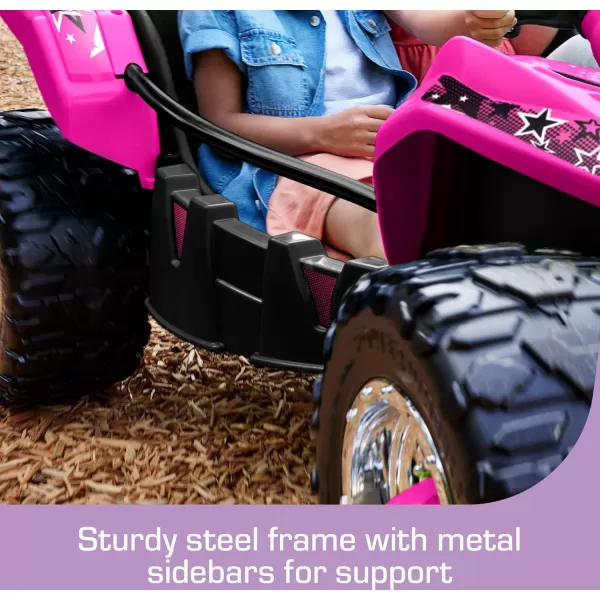 Power Wheels Dune Racer Extreme RideOn BatteryPowered Vehicle For Preschool Kids MultiTerrain Traction Seats 2 PinkDune Racer Pink