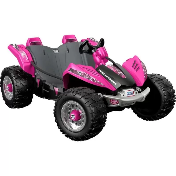 Power Wheels Dune Racer Extreme RideOn BatteryPowered Vehicle For Preschool Kids MultiTerrain Traction Seats 2 PinkDune Racer Pink