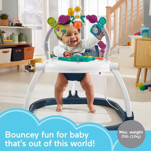 FisherPrice Baby Jumperoo Bouncer and Activity Center with Lights and Sounds Astro Kitty SpaceSaverSnugapuppy