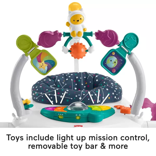 FisherPrice Baby Jumperoo Bouncer and Activity Center with Lights and Sounds Astro Kitty SpaceSaverSnugapuppy