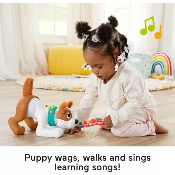 FisherPrice Baby Learning Toy 123 Crawl With Me Puppy Electronic Dog With Smart Stages Content amp Lights For Ages 6 MonthsFisherPrice Baby Learning Toy 123 Crawl With Me Puppy Electronic Dog With Smart Stages Content amp Lights For Ages 6 Months