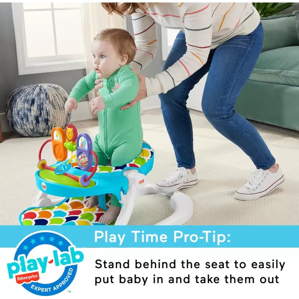 FisherPrice Baby Portable Baby ChairDeluxe SitMeUp Floor Seat with Removable Toys and Snack TrayHappy HillsHappy Hills