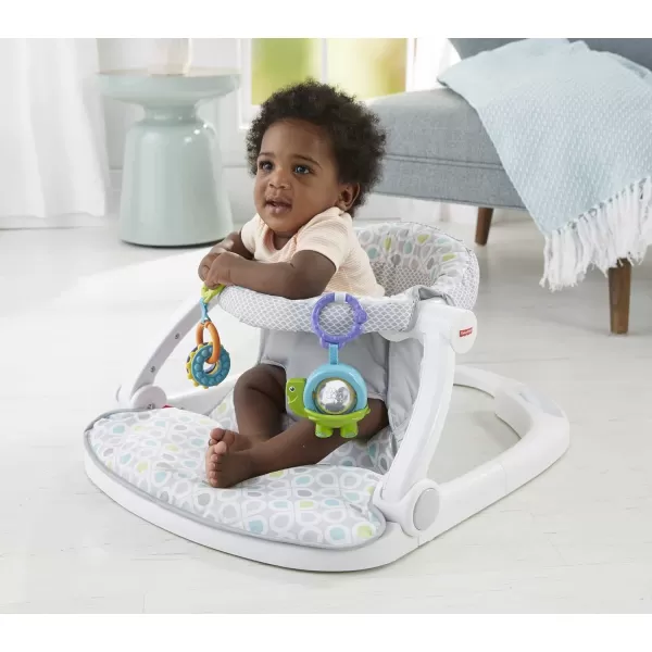 FisherPrice Baby Portable Chair SitMeUp Floor Seat With Developmental Toys amp Machine Washable Seat Pad Honeydew DropFisherPrice Baby Portable Chair SitMeUp Floor Seat With Developmental Toys amp Machine Washable Seat Pad Honeydew Drop