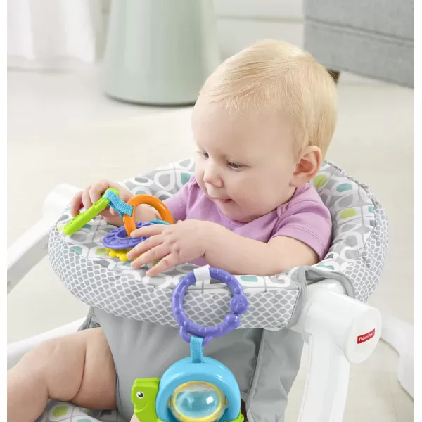 FisherPrice Baby Portable Chair SitMeUp Floor Seat With Developmental Toys amp Machine Washable Seat Pad Honeydew DropFisherPrice Baby Portable Chair SitMeUp Floor Seat With Developmental Toys amp Machine Washable Seat Pad Honeydew Drop