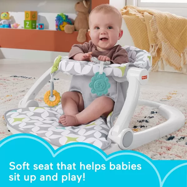 FisherPrice Baby Portable Chair SitMeUp Floor Seat with Developmental Toys amp Machine Washable Seat Pad Starlight BurstsFisherPrice Baby Portable Chair SitMeUp Floor Seat with Developmental Toys amp Machine Washable Seat Pad Starlight Bursts