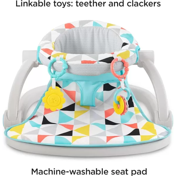 FisherPrice Baby Portable Chair SitMeUp Floor Seat with Developmental Toys amp Machine Washable Seat Pad WindmillFisherPrice Baby Portable Chair SitMeUp Floor Seat with Developmental Toys amp Machine Washable Seat Pad Windmill