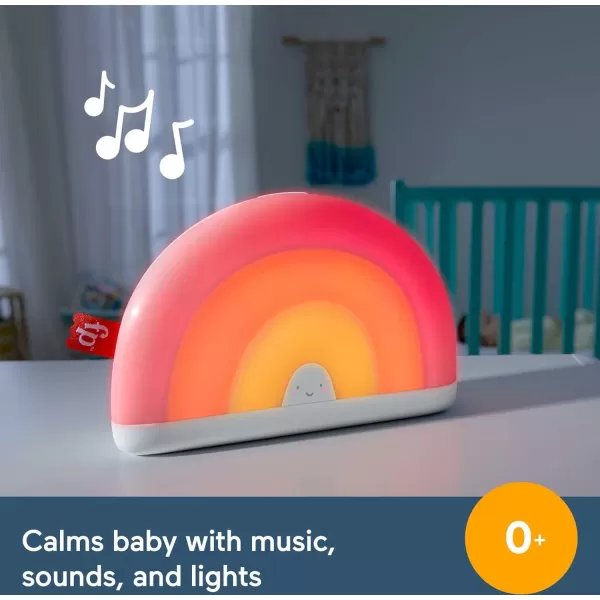 FisherPrice Baby Sound Machine Soothe amp Glow Rainbow with Lights Music and Volume Control for Newborns and UpFisherPrice Baby Sound Machine Soothe amp Glow Rainbow with Lights Music and Volume Control for Newborns and Up