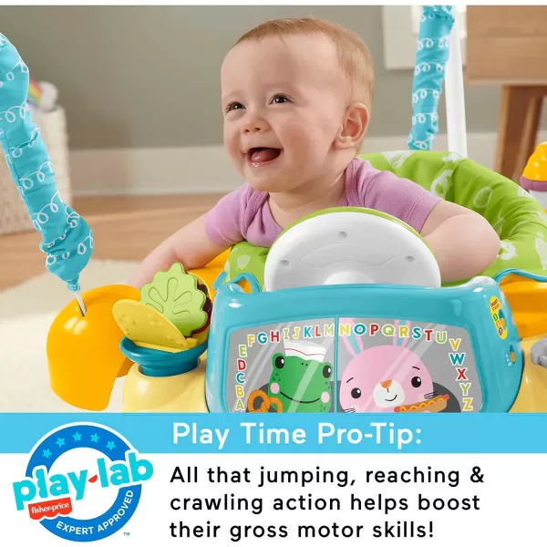 FisherPrice Baby To Toddler Learning Toy 2In1 Servin Up Fun Jumperoo Activity Center With Music Lights And Shape Sorting Puzzle PlayFoodtruck Jumperoo